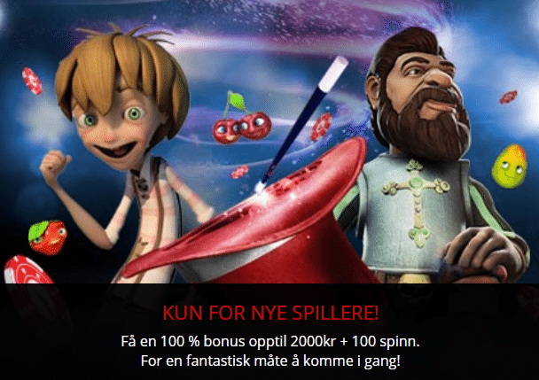 Magic Red bonuskode 2026 : 2,000 NOK + 100 Freespins