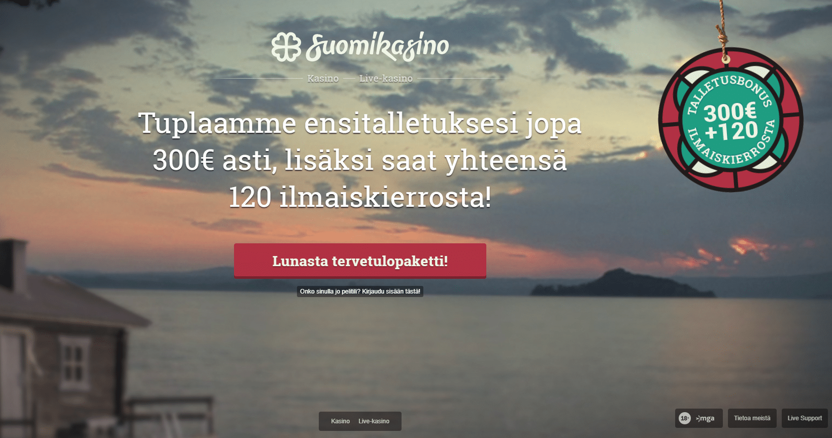 Suomikasino bonuskoodi 2026: MAX**** – Voita jopa 300€