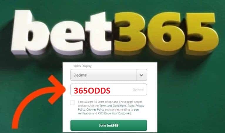 UK Bet365 sign up bonus code