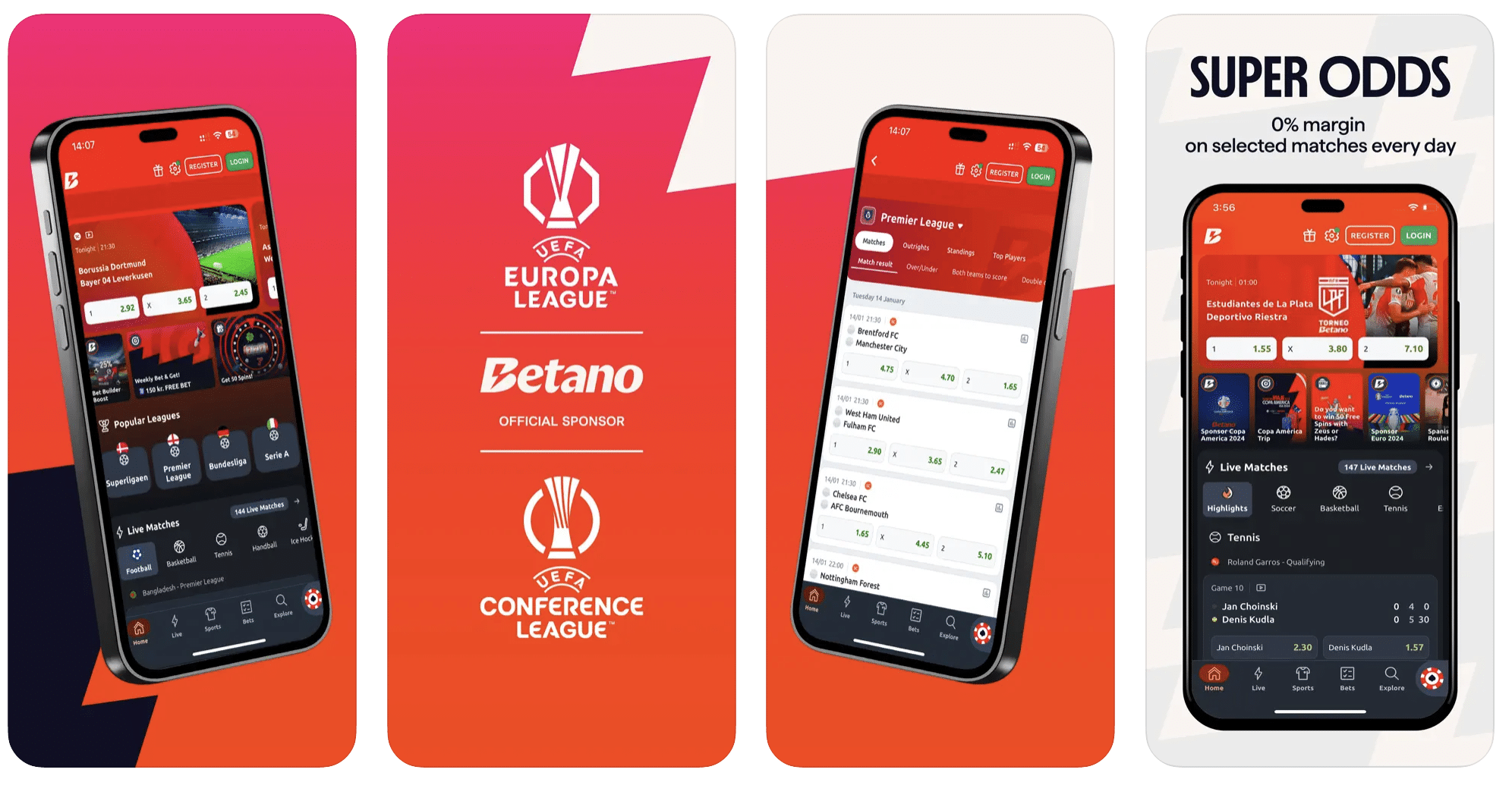 Betano мобилно приложение